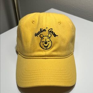 Disney Winnie the Pooh Yellow Cap with Embroidered Design